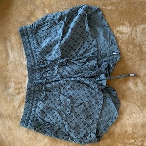 Old Navy Forest Green Patterned Shorts